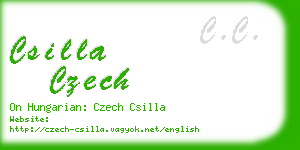 csilla czech business card